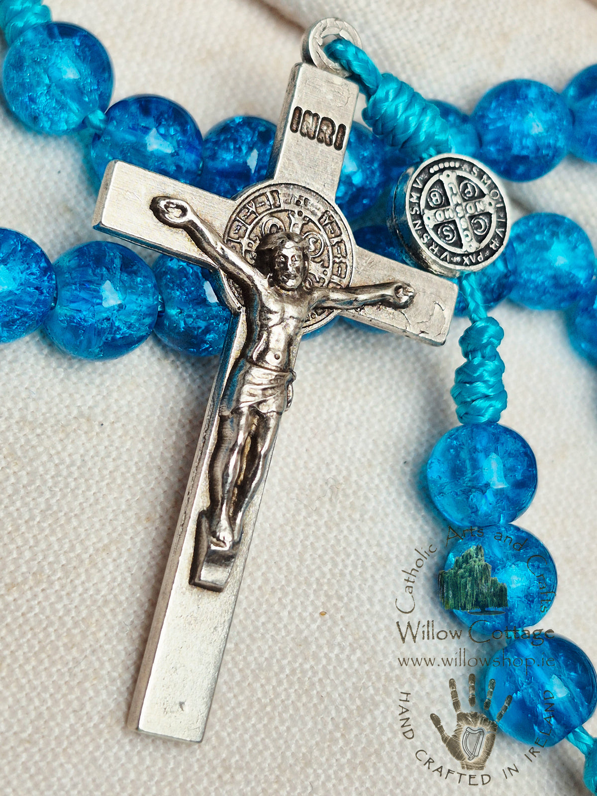 Waters of Grace Glass Rosary