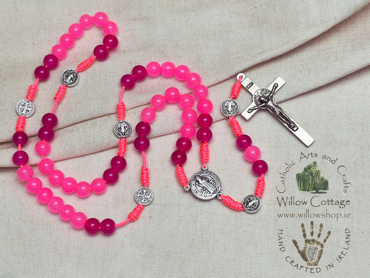 Joyful Light Pink Rosary
