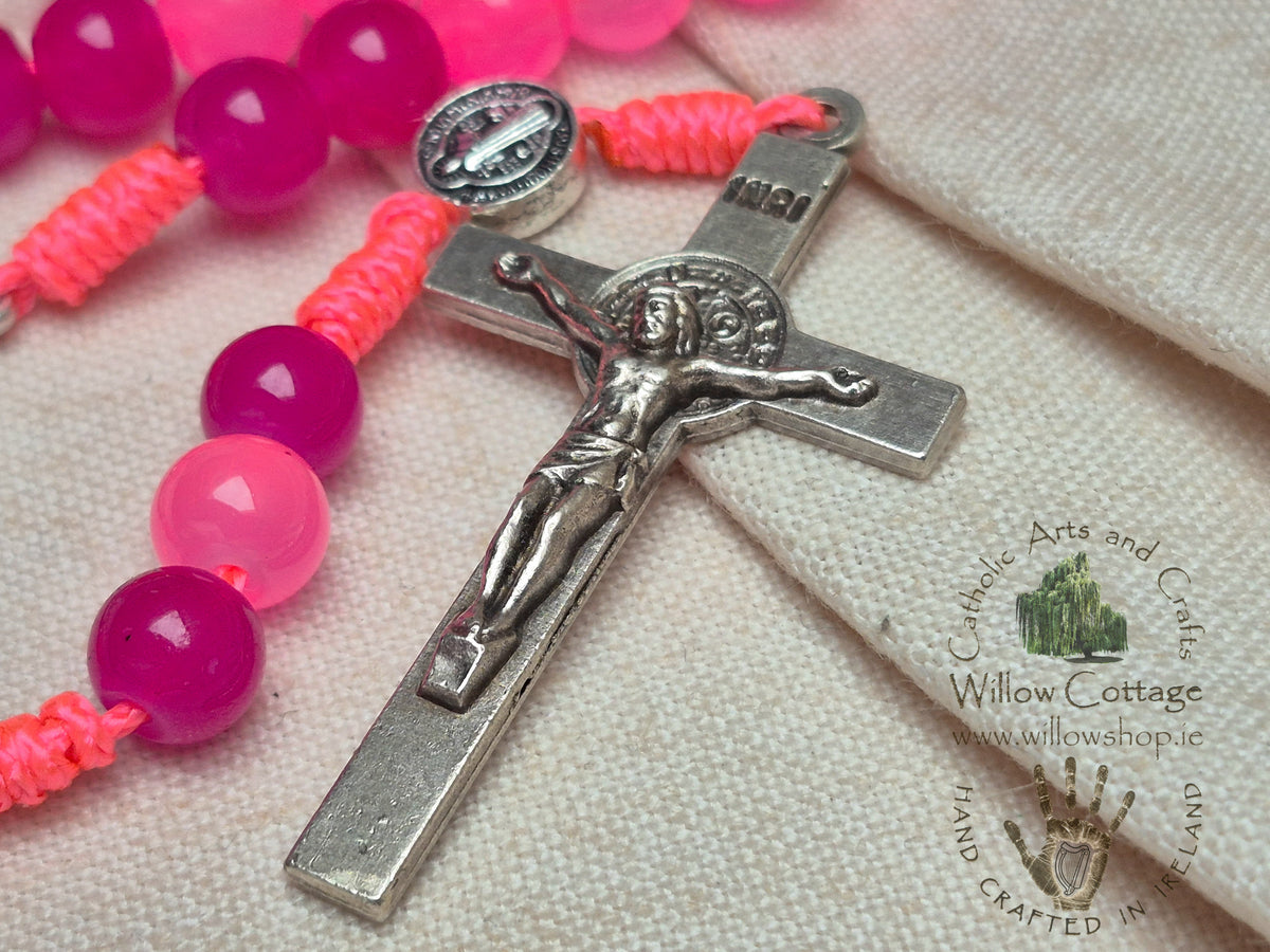 Joyful Light Pink Rosary
