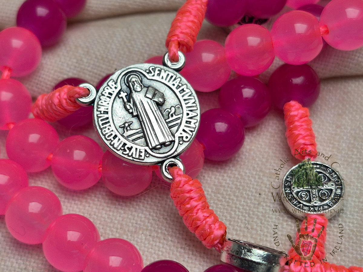 Joyful Light Pink Rosary