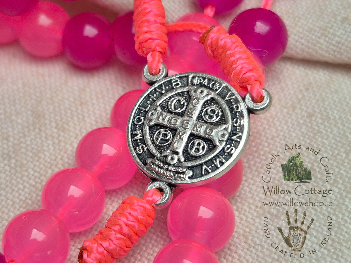 Joyful Light Pink Rosary