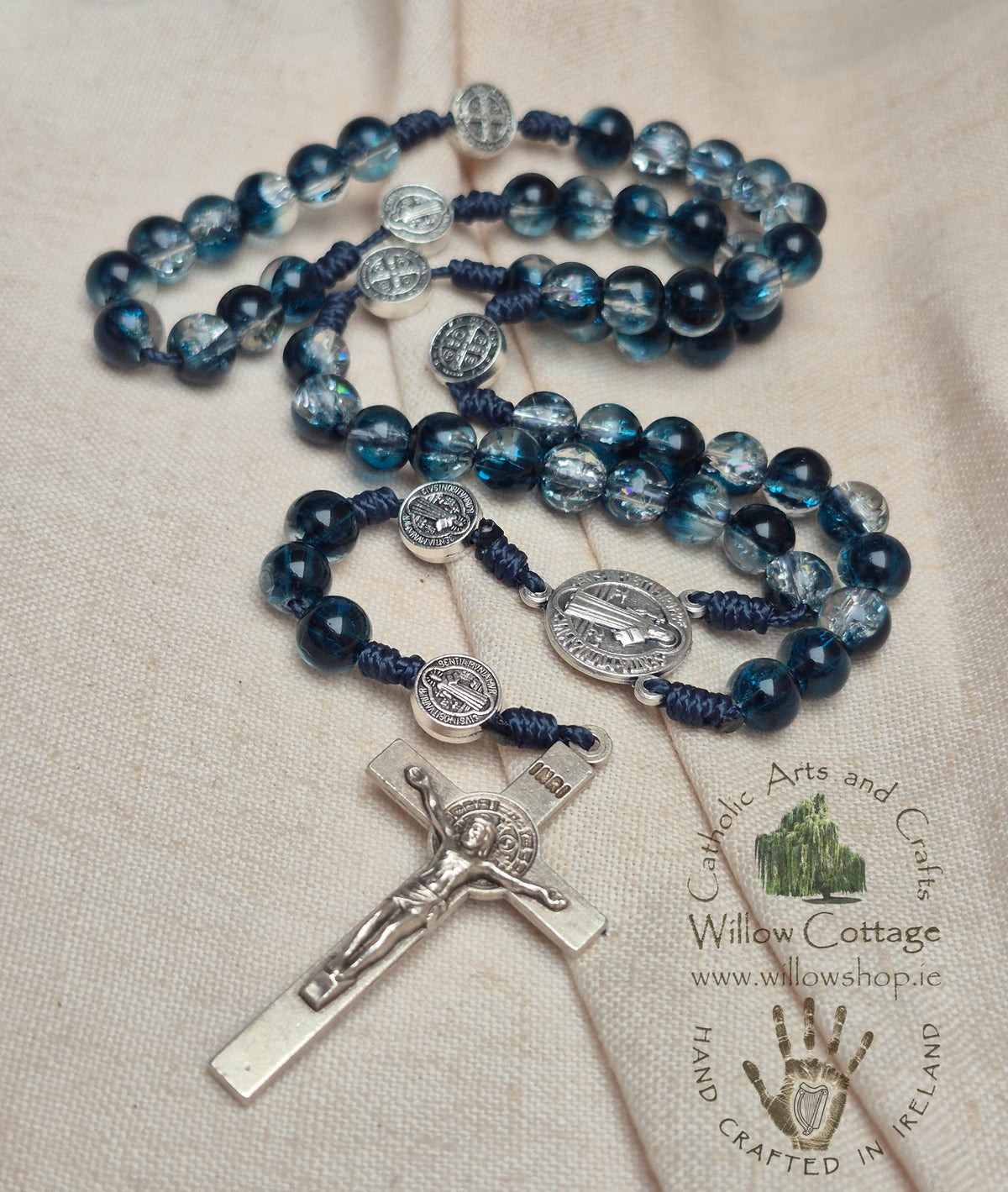 Deep Sea Glass Rosary