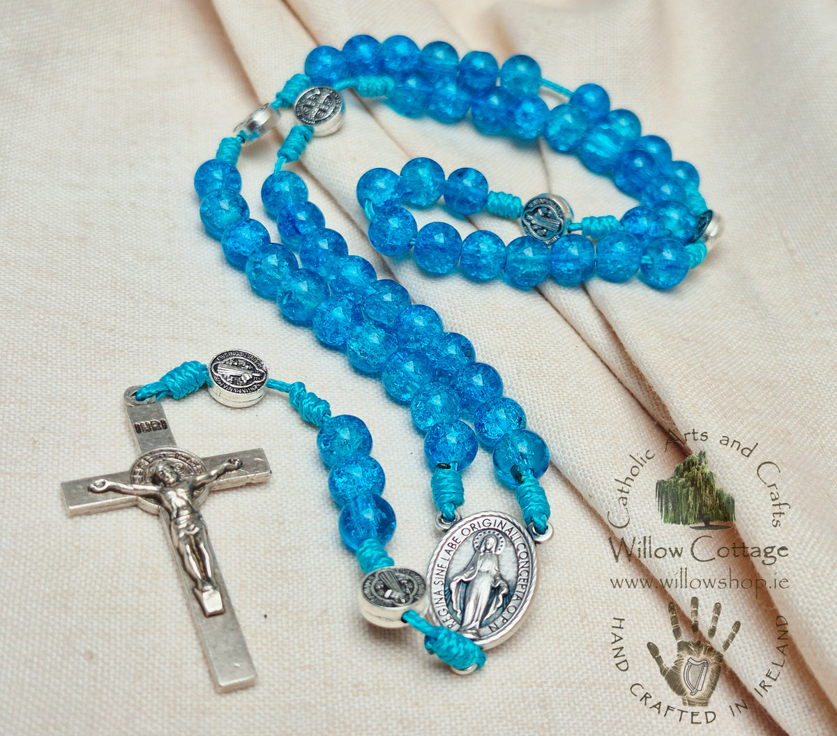 Waters of Grace Glass Rosary